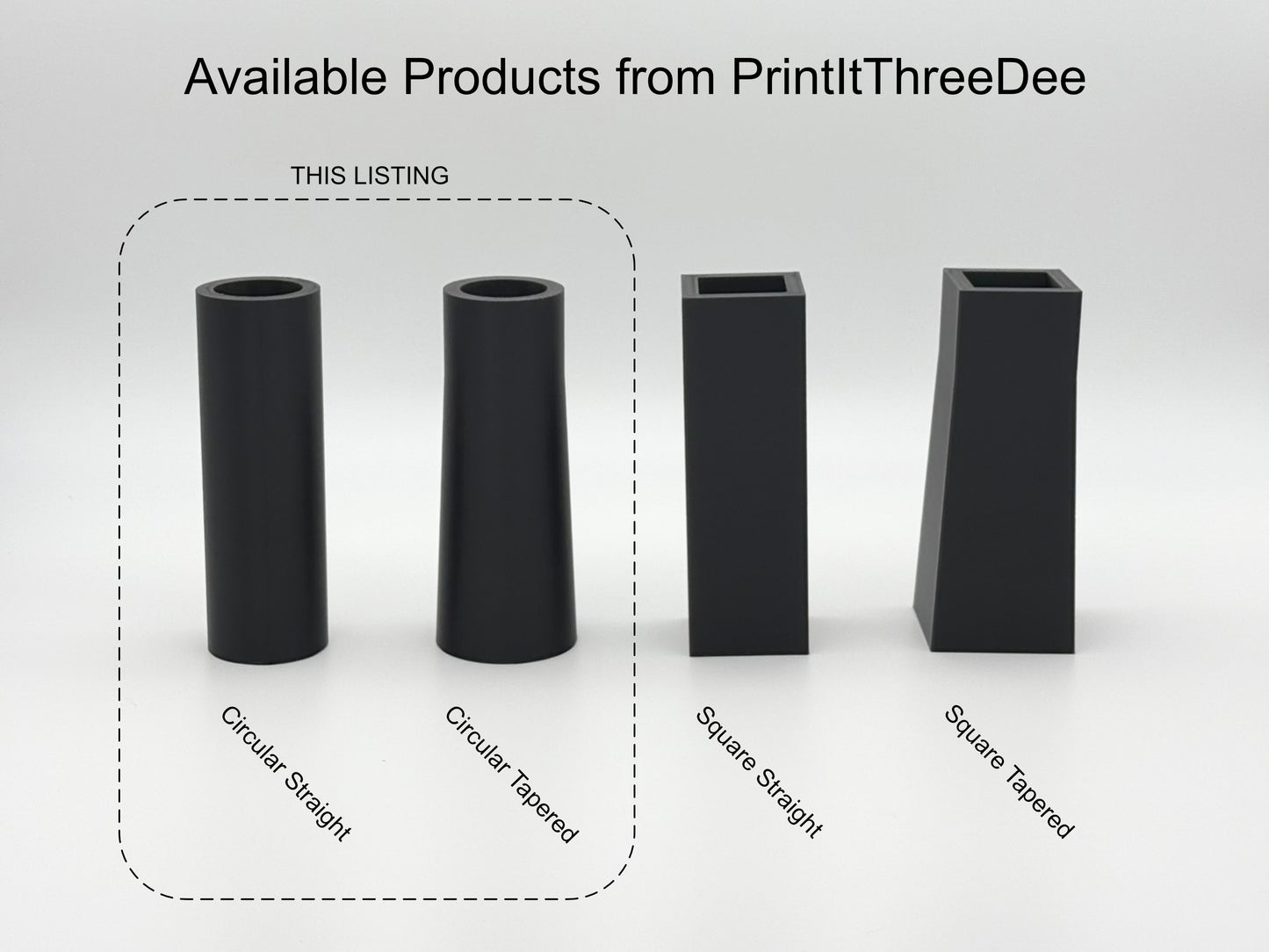 Circular Table Leg Extenders & Risers